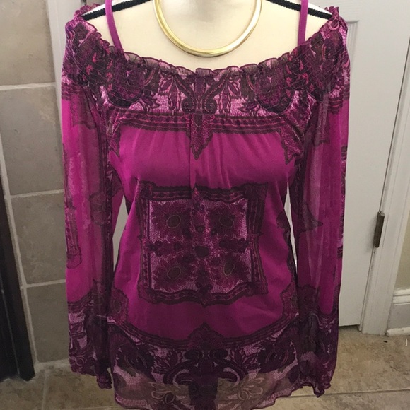 INC International Concepts Tops - INC Off Shoulder Top W/Cami